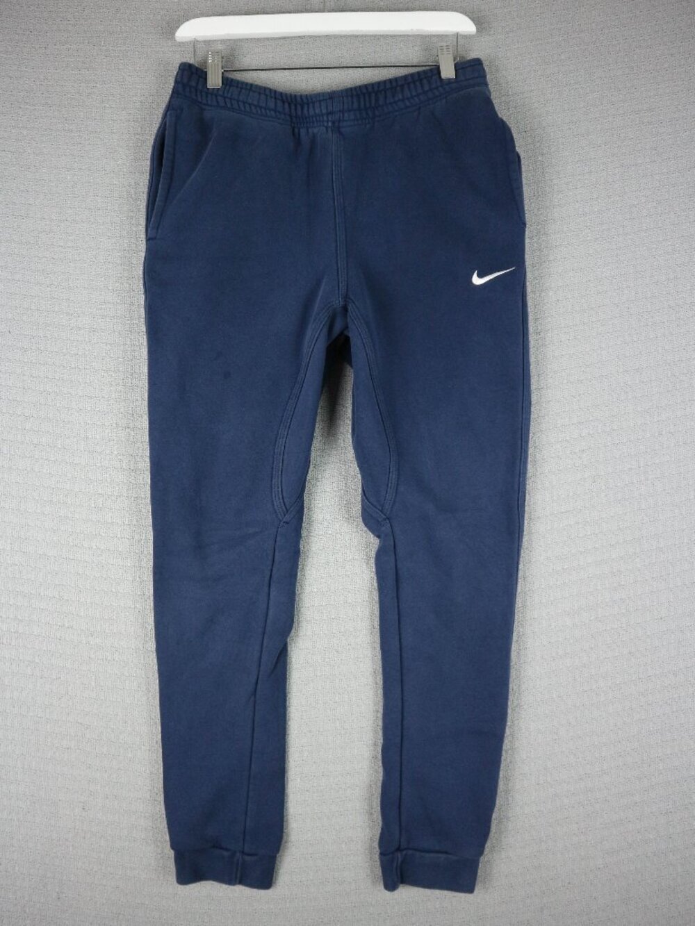 Nike Blue Cotton Trackpants Jogger Pants Mens Small Navy